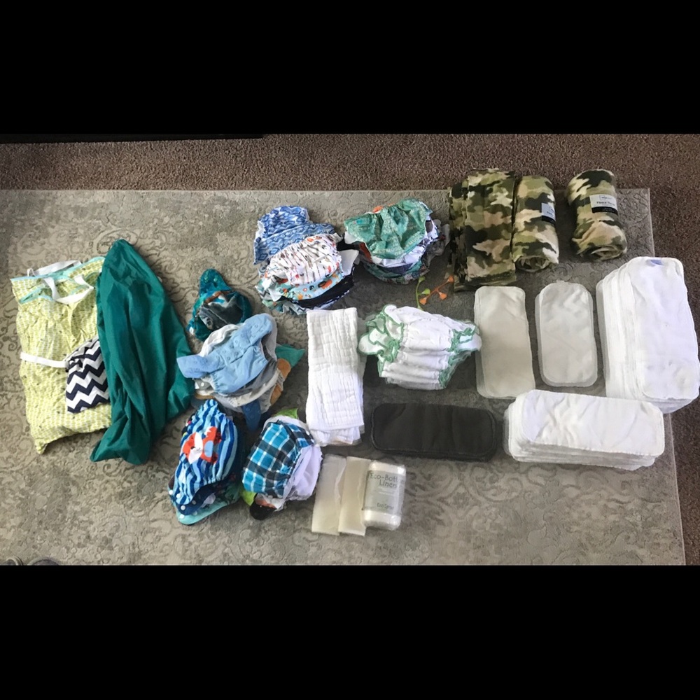 Everything u need to start cloth diapering75% new